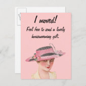 Ik ben verhuisd! aankondigingskaart (Voorkant / Achterkant)