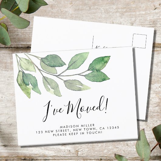 Ik ben verhuisd aankondigingskaart