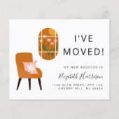 Ik ben verhuisd Boho Terracotta Verhuisbericht (Voorkant)