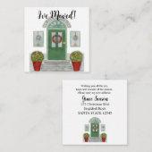 Ik ben verhuisd! Kerst thuis bijlage kaart (Voorkant / Achterkant)