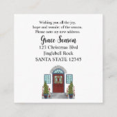 Ik ben verhuisd! Kerst thuis bijlage kaart (Achterkant)