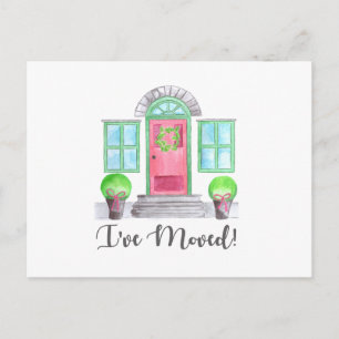 Ik ben verhuisd. Kersthuis Briefkaart