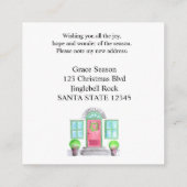 Ik ben verhuisd. Kersthuis Informatiekaartje (Achterkant)