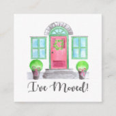 Ik ben verhuisd. Kersthuis Informatiekaartje (Voorkant)