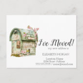 Ik ben verhuisd,  Mailbox Flowers Aankondigingskaart (Voorkant)