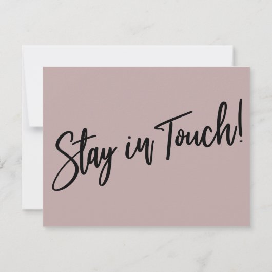 "Ik ben verhuisd" Modern Handschrift Dusty Roos Ka Kaart (Achterkant)