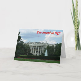 Ik ben verhuisd naar Washington DC Aankondiging