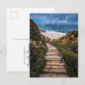 Ik Ben Verhuisd Nieuw Adres Aankondiging Strand Oc (Voorkant / Achterkant)