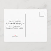 Ik Ben Verhuisd Nieuwe Adres Aankondiging Strand O (Achterkant)