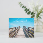 Ik Ben Verhuisd Nieuwe Adres Aankondiging Strand O (Staand voorkant)