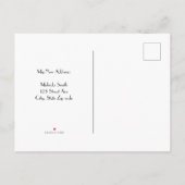 Ik ben verhuisd. Roze Waterverf scooter met bloeme Aankondigingskaart (Achterkant)