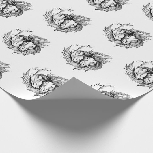 Ik ben verliefd cadeaupapier (Hoek)