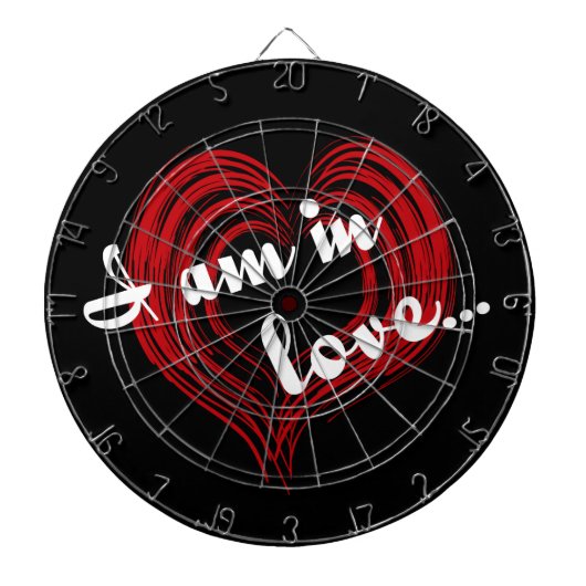 Ik ben verliefd.. dartbord (Voorkant)