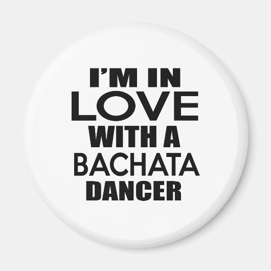 IK BEN VERLIEFD OP BACHATA FIGHTER MAGNEET (Voorkant)