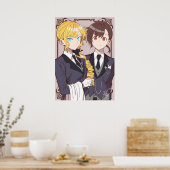 Ik ben verliefd op de schurken | Rae en Claire Poster (Keuken)