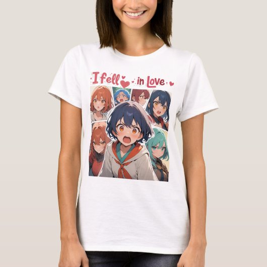 Ik ben verliefd op een anime T-shirt (Voorkant)