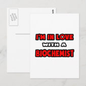 Ik ben verliefd op een biochemicus briefkaart (Voorkant / Achterkant)