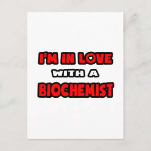 Ik ben verliefd op een biochemicus briefkaart