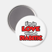 Ik ben verliefd op een diabeticus magneet (Voorkant / Achterkant)