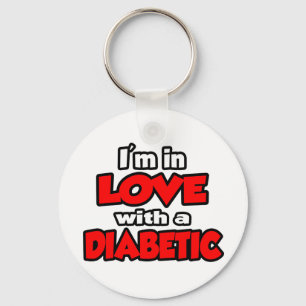 Ik ben verliefd op een diabeticus sleutelhanger