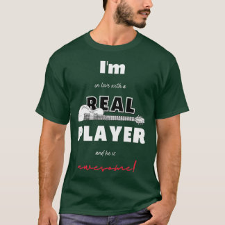 Ik ben verliefd op een echte bass Guitar speler en T-shirt
