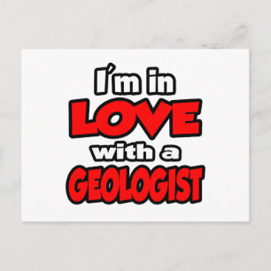 Ik ben verliefd op een geoloog briefkaart