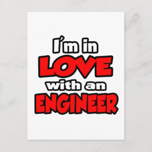 Ik ben verliefd op een ingenieur briefkaart