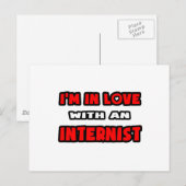 Ik ben verliefd op een internist briefkaart (Voorkant / Achterkant)