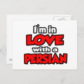 Ik ben verliefd op een Perzisch Briefkaart (Voorkant / Achterkant)