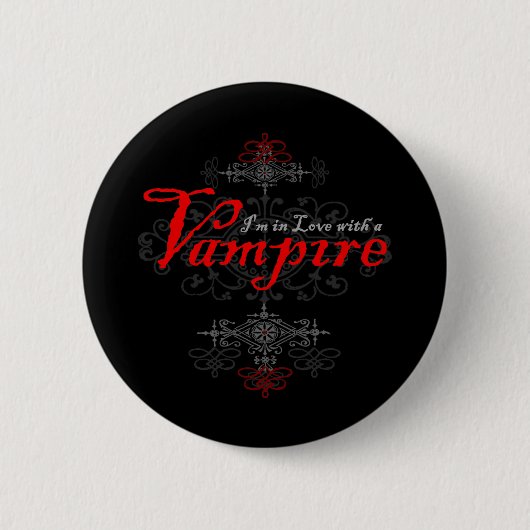 Ik ben verliefd op een Vampier Ronde Button 5,7 Cm (Voorkant)