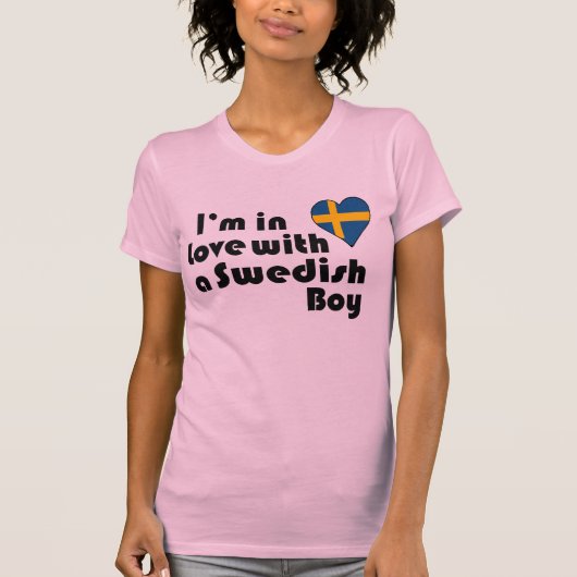 Ik ben verliefd op een Zweedse jongen T-shirt (Voorkant)