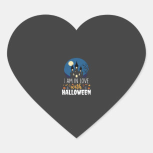 Ik ben verliefd op Halloween Spokenkasteel_1 Hart Sticker