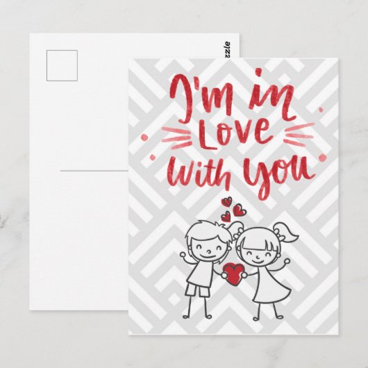 ik ben verliefd op je briefkaart (Voorkant / Achterkant)