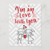 ik ben verliefd op je briefkaart (Voorkant)