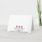 Ik ben verliefd op je. feestdagen kaart (Achterkant)