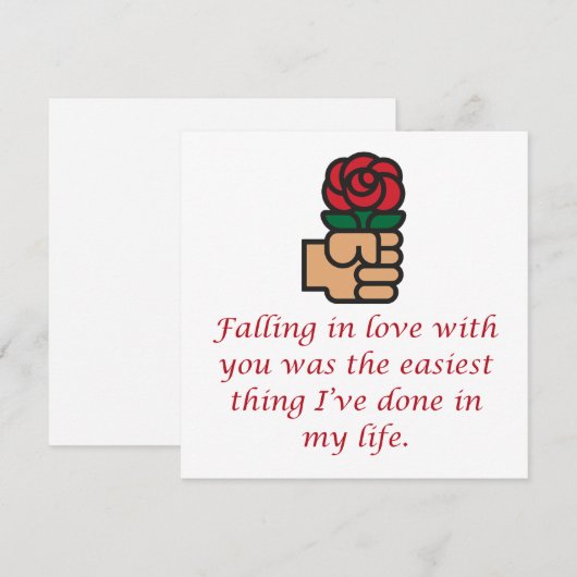 Ik ben verliefd op je. feestdagenkaart (Voorkant / Achterkant)