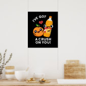 Ik ben verliefd op je grappige frisdrank woordspel poster (Keuken)