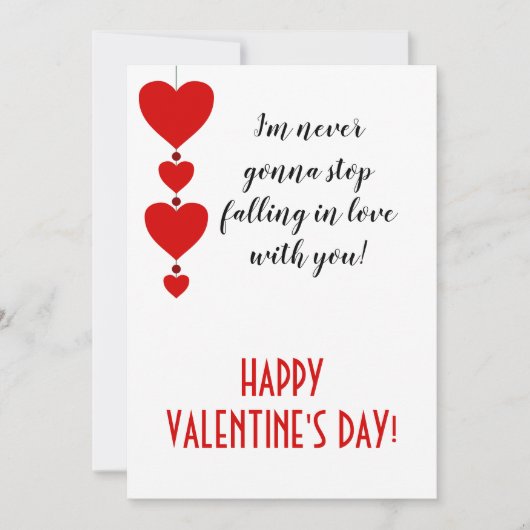 Ik ben verliefd op je, Valentijn Feestdagenkaart (Voorkant)