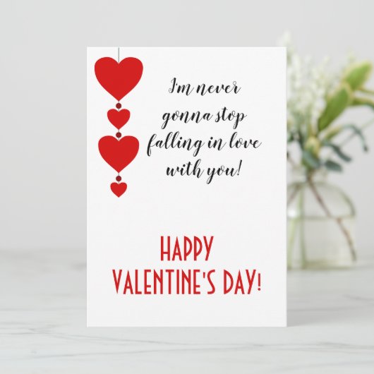 Ik ben verliefd op je, Valentijn Feestdagenkaart (Staand voorkant)