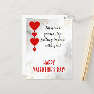 Ik ben verliefd op je, Valentijn Holiday. Briefkaart