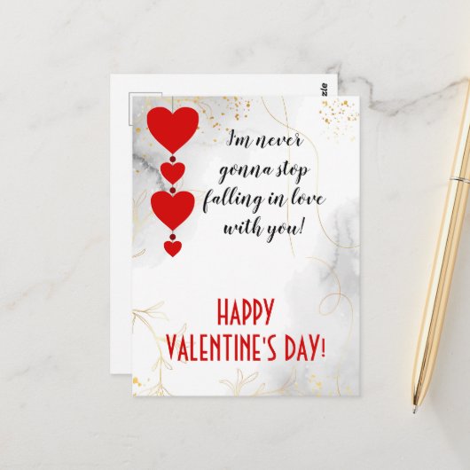 Ik ben verliefd op je, Valentijn Holiday. Briefkaart (Voorkant / Achterkant in situ)