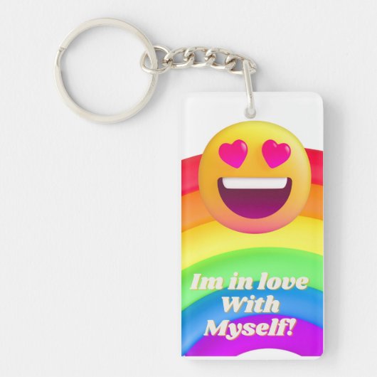 Ik ben verliefd op mezelf sleutelhanger (Voorkant)