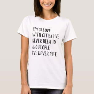 Ik ben verliefd op steden t-shirt