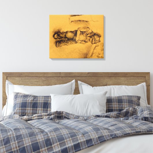 Ik ben verloren canvas afdruk (Insitu (Slaapkamer))