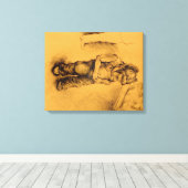 Ik ben verloren canvas afdruk (Insitu (Houten vloer))