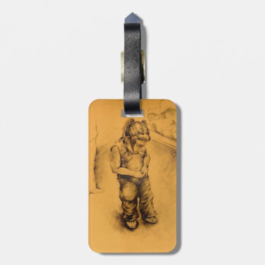 Ik ben verloren in Le Tianguie, Mexico Bagagelabel (Achterkant verticaal)