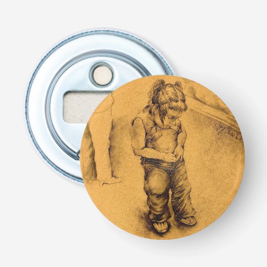 Ik ben verloren in Le Tianguie, Mexico Button Flesopener (Voorkant)