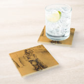 Ik ben verloren in Le Tianguie, Mexico Glazen Onderzetter (Schuin)