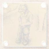 Ik ben verloren in Le Tianguie, Mexico Glazen Onderzetter (Achterkant)