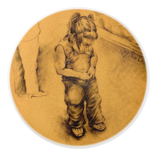 Ik ben verloren in Le Tianguie, Mexico Keramische Knop (Voorkant)